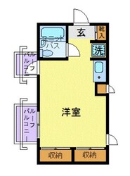 スカイコート新中野の物件間取画像